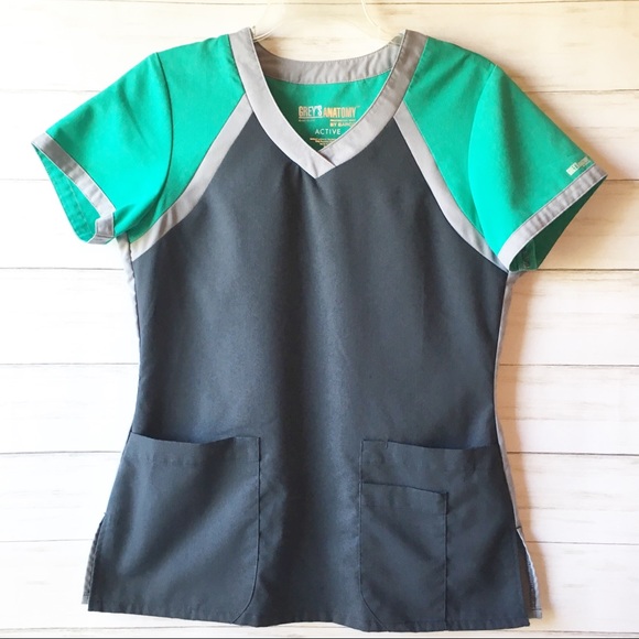 Grey's Anatomy Tops - Grey’s Anatomy | Gray & Teal Active Scrub Top